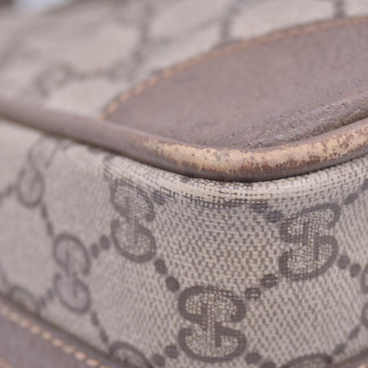 Gucci Vintage GG Supreme Canvas Satchel Top Handle Bag CONSIGNMENT