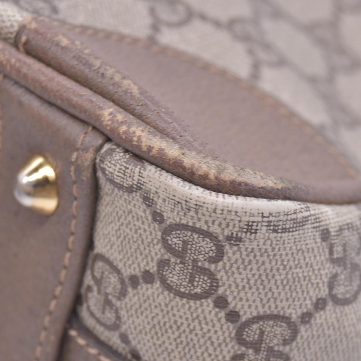 Gucci Vintage GG Supreme Canvas Satchel Top Handle Bag CONSIGNMENT