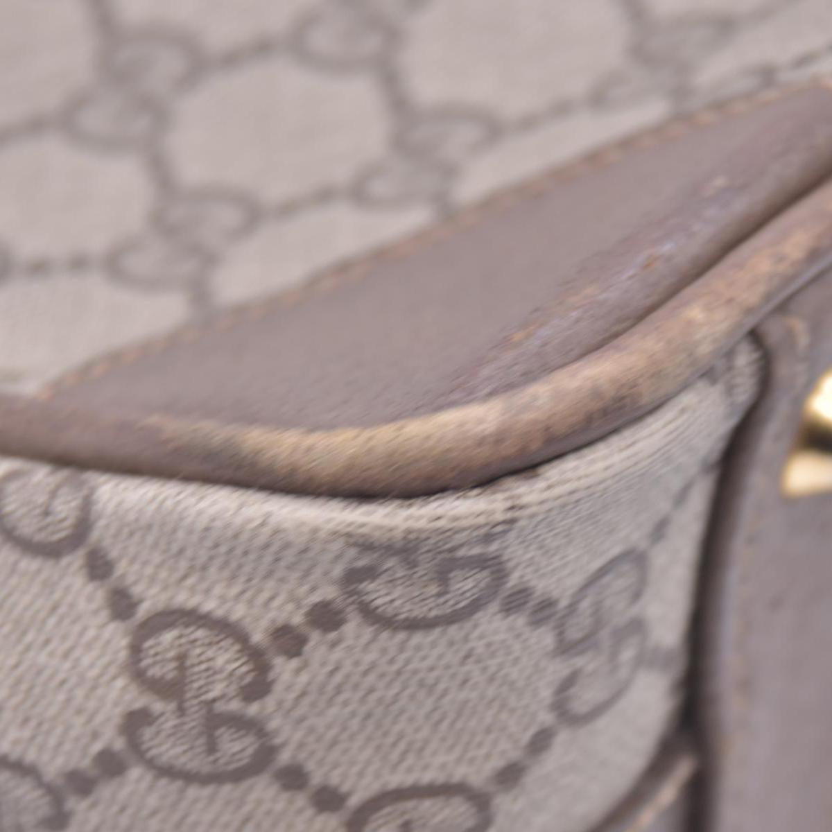 Gucci Vintage GG Supreme Canvas Satchel Top Handle Bag CONSIGNMENT