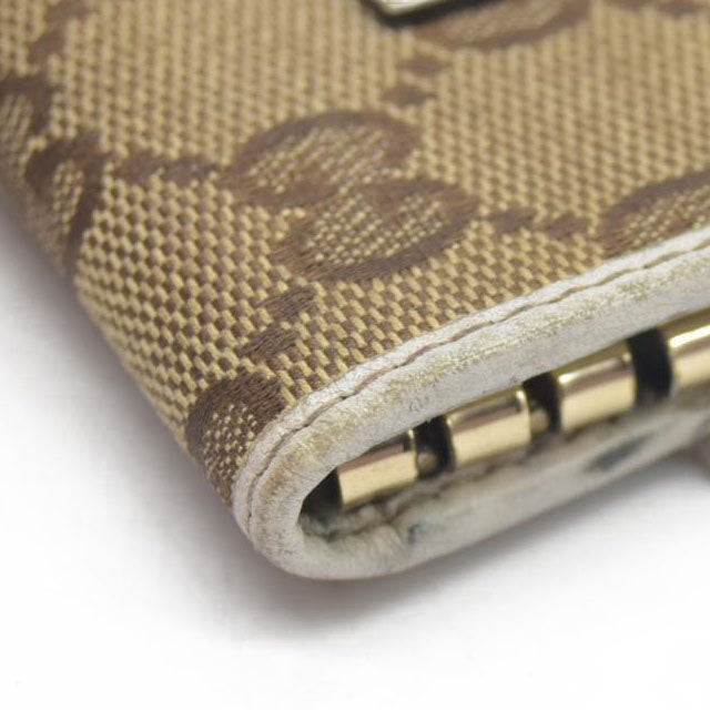 GUCCI GG Sukey GG Canvas Leather 6 Ring Key Case