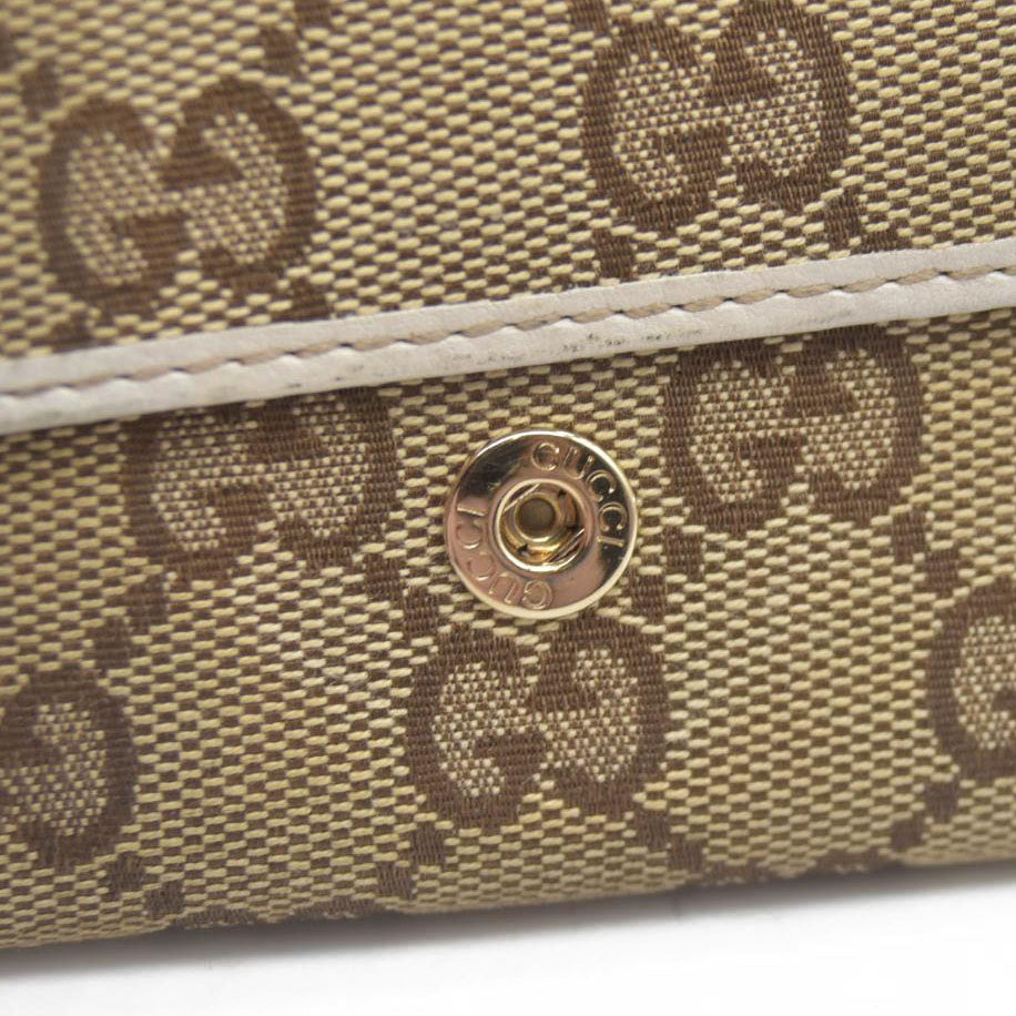 GUCCI GG Sukey GG Canvas Leather 6 Ring Key Case
