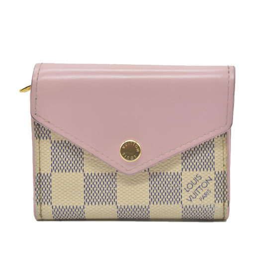 Louis Vuitton  Damier Azur Zoe Wallet Rose Ballerine MI1169
