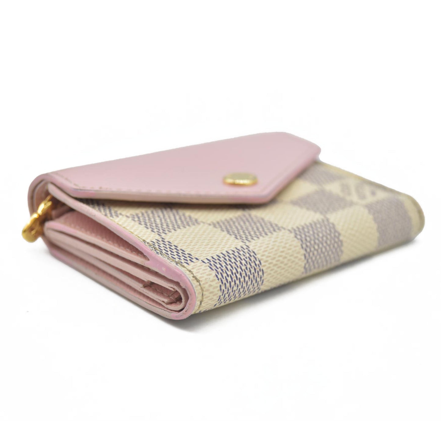 Louis Vuitton  Damier Azur Zoe Wallet Rose Ballerine MI1169