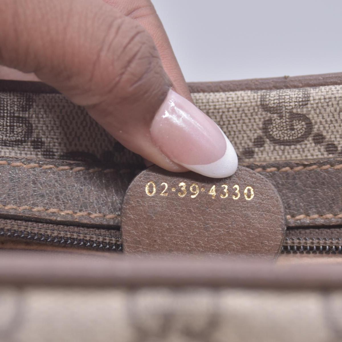 Gucci Vintage GG Supreme Canvas Satchel Top Handle Bag CONSIGNMENT