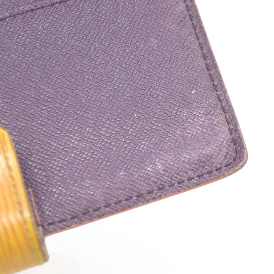 Louis Vuitton Epi Agenda PM Leather Notebook Cover Yellow