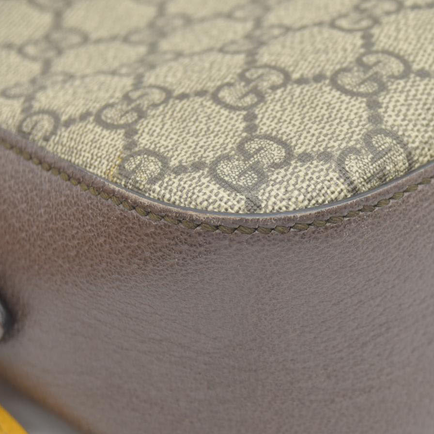 Gucci  GG Supreme Monogram Web Neo Vintage Shoulder Bag Beige New Acero Crop