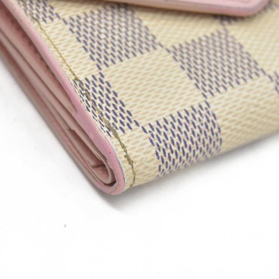 Louis Vuitton  Damier Azur Zoe Wallet Rose Ballerine MI1169
