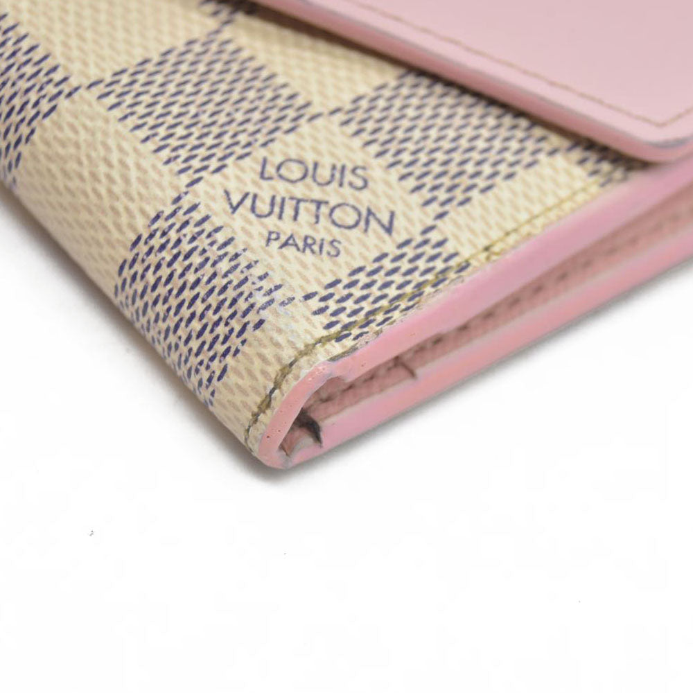 Louis Vuitton  Damier Azur Zoe Wallet Rose Ballerine MI1169