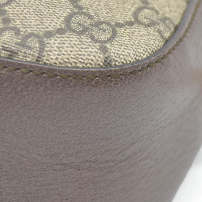 Gucci  GG Supreme Monogram Web Neo Vintage Shoulder Bag Beige New Acero Crop