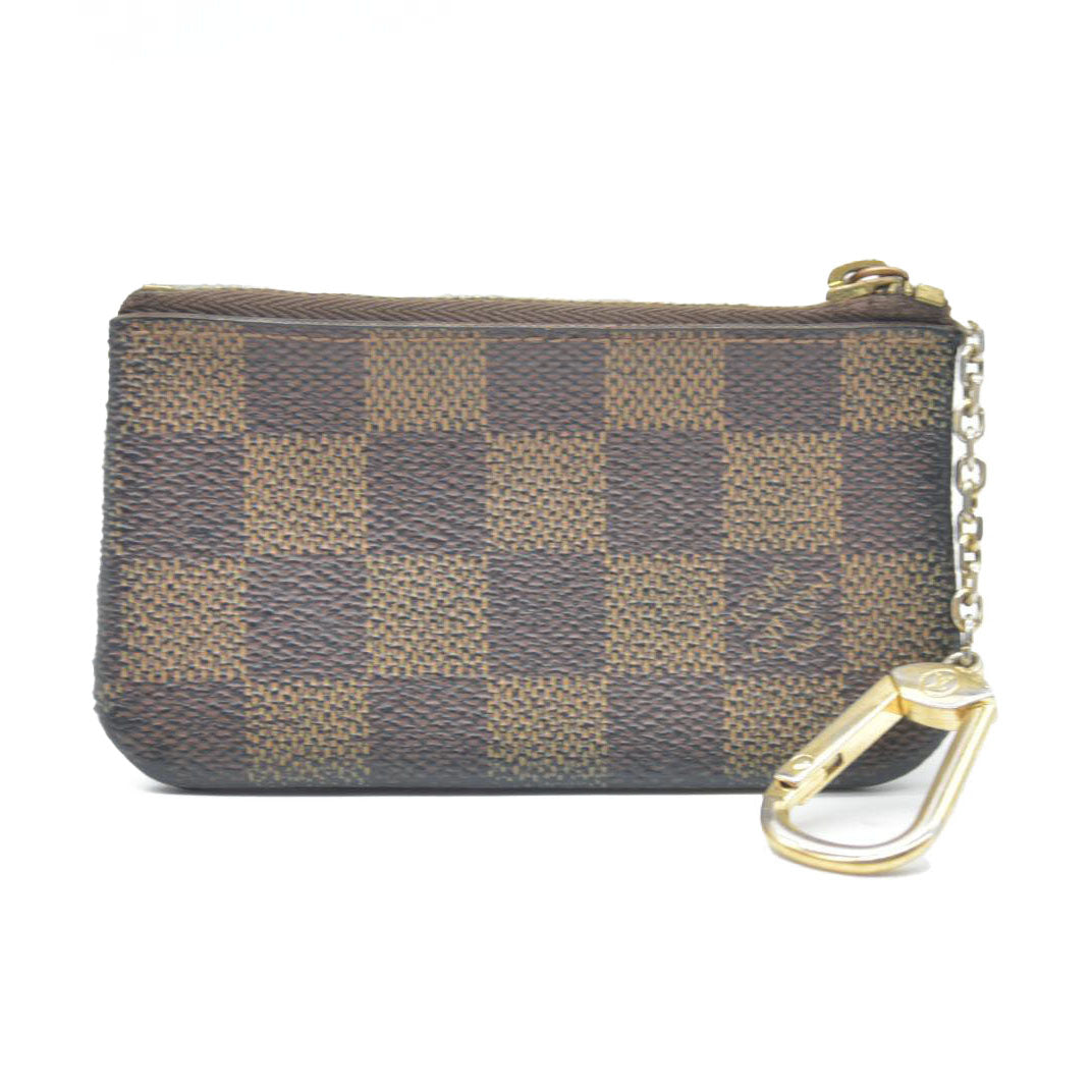 Louis Vuitton Damier Pochette Cles Wallet Coin Purse Brown CA0037