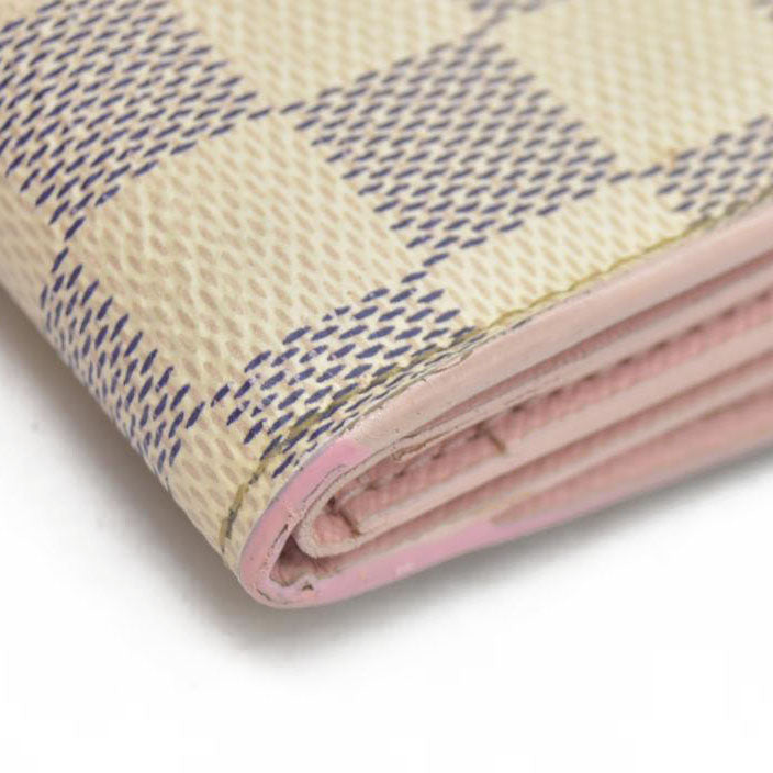 Louis Vuitton  Damier Azur Zoe Wallet Rose Ballerine MI1169