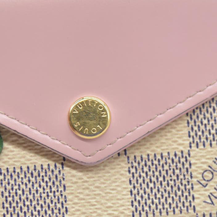 Louis Vuitton  Damier Azur Zoe Wallet Rose Ballerine MI1169