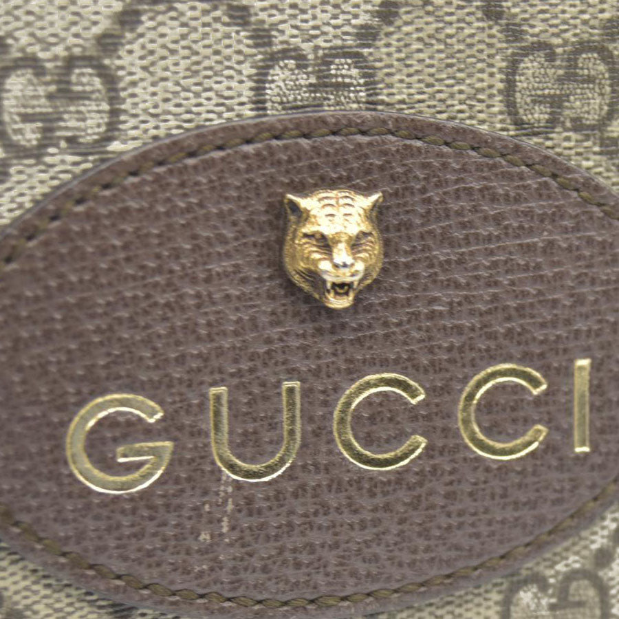 Gucci  GG Supreme Monogram Web Neo Vintage Shoulder Bag Beige New Acero Crop