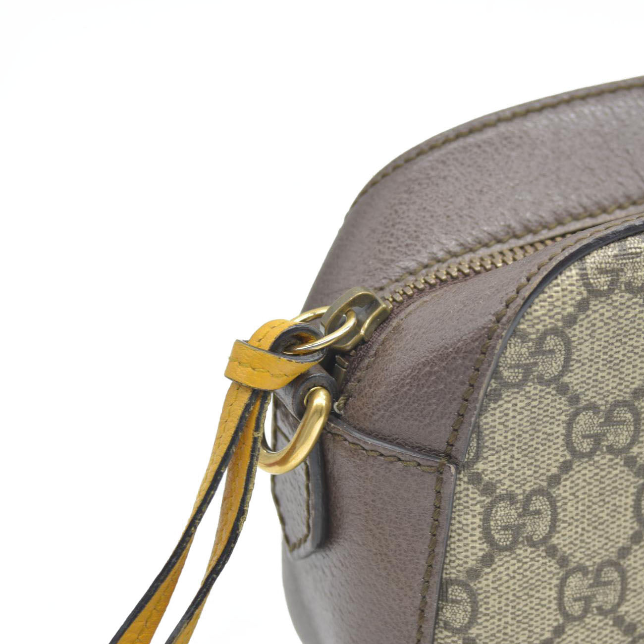 Gucci  GG Supreme Monogram Web Neo Vintage Shoulder Bag Beige New Acero Crop