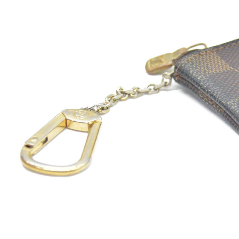 Louis Vuitton Damier Pochette Cles Wallet Coin Purse Brown CA0037