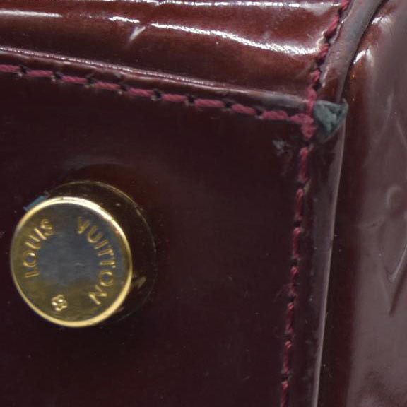 AUCTION $2730 Louis Vuitton  Vernis Brea MM Rouge Fauviste