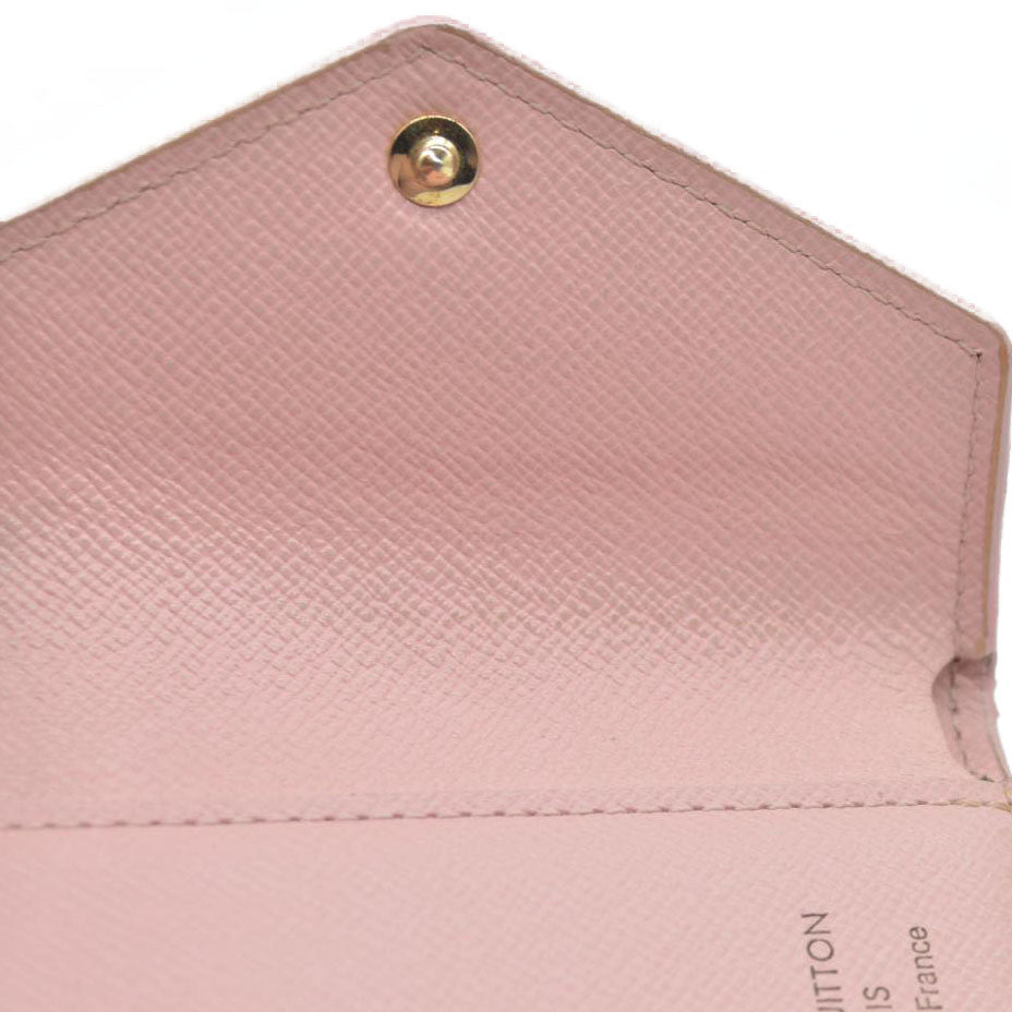 Louis Vuitton  Damier Azur Zoe Wallet Rose Ballerine MI1169