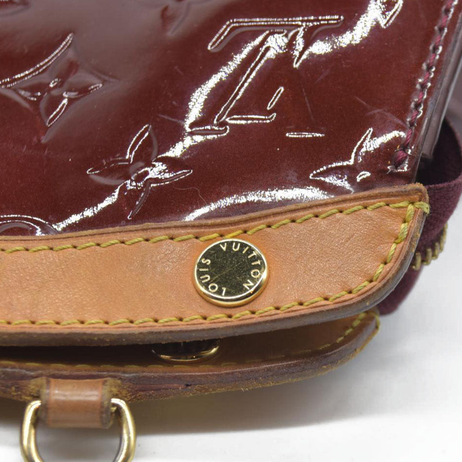 AUCTION $2730 Louis Vuitton  Vernis Brea MM Rouge Fauviste