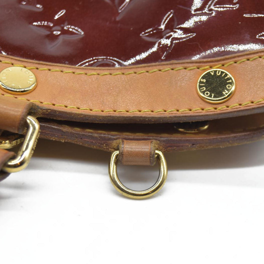 AUCTION $2730 Louis Vuitton  Vernis Brea MM Rouge Fauviste