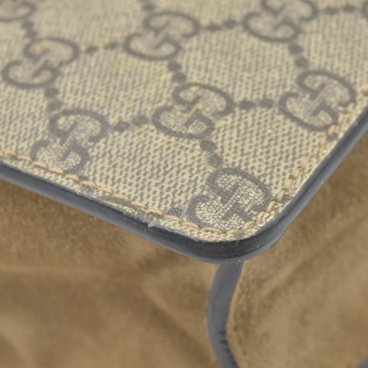 $2700 Gucci GG Supreme Monogram Mini Dionysus Shoulder Bag Taupe