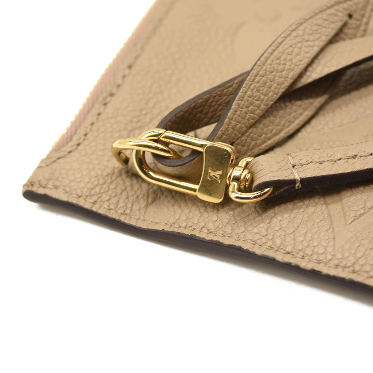 LOUIS VUITTON Empreinte Monogram Giant Neverfull MM Pochette Tourterelle