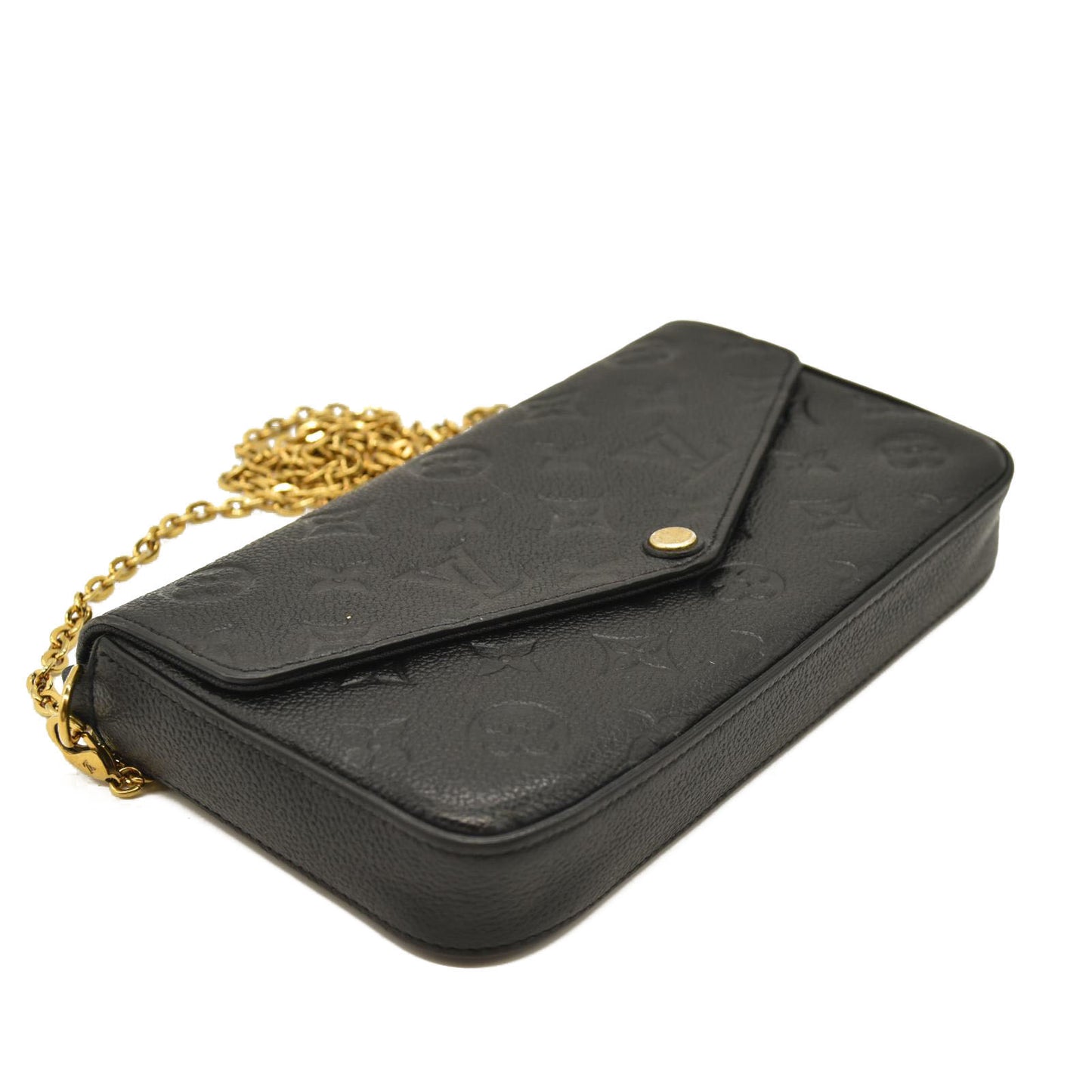 Louis Vuitton  Empreinte Pochette Felicie Chain Wallet Black