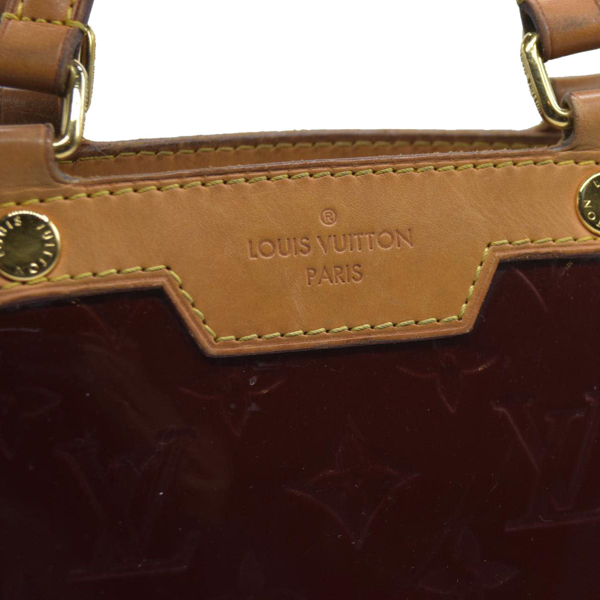 AUCTION $2730 Louis Vuitton  Vernis Brea MM Rouge Fauviste