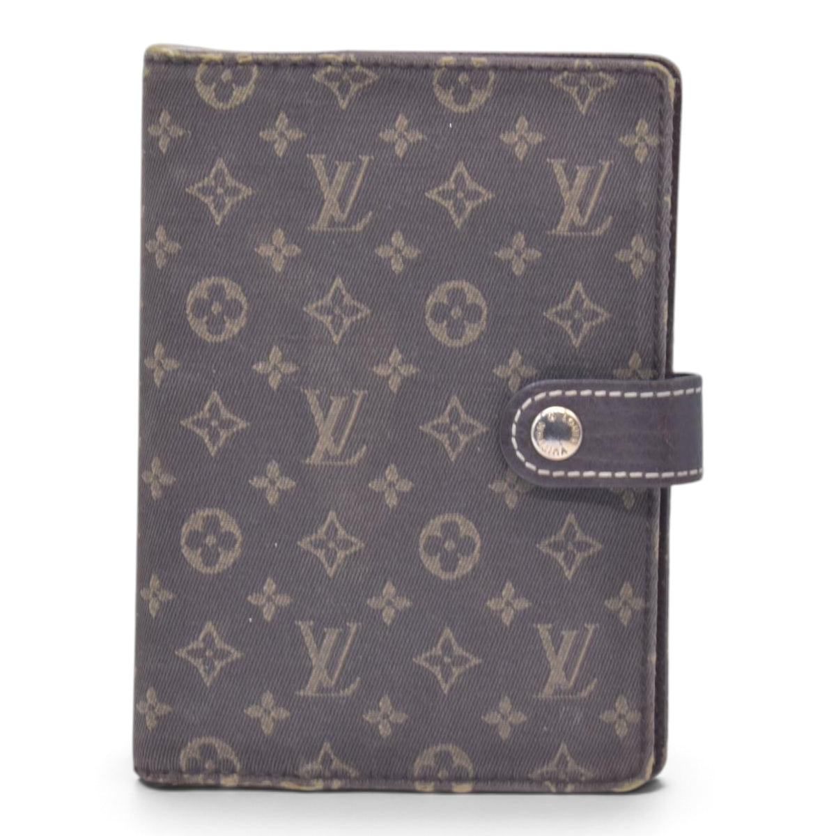 2007 Louis Vuitton Monogram Mini Agenda PM Notebook Cover Brown CA2057 10018466