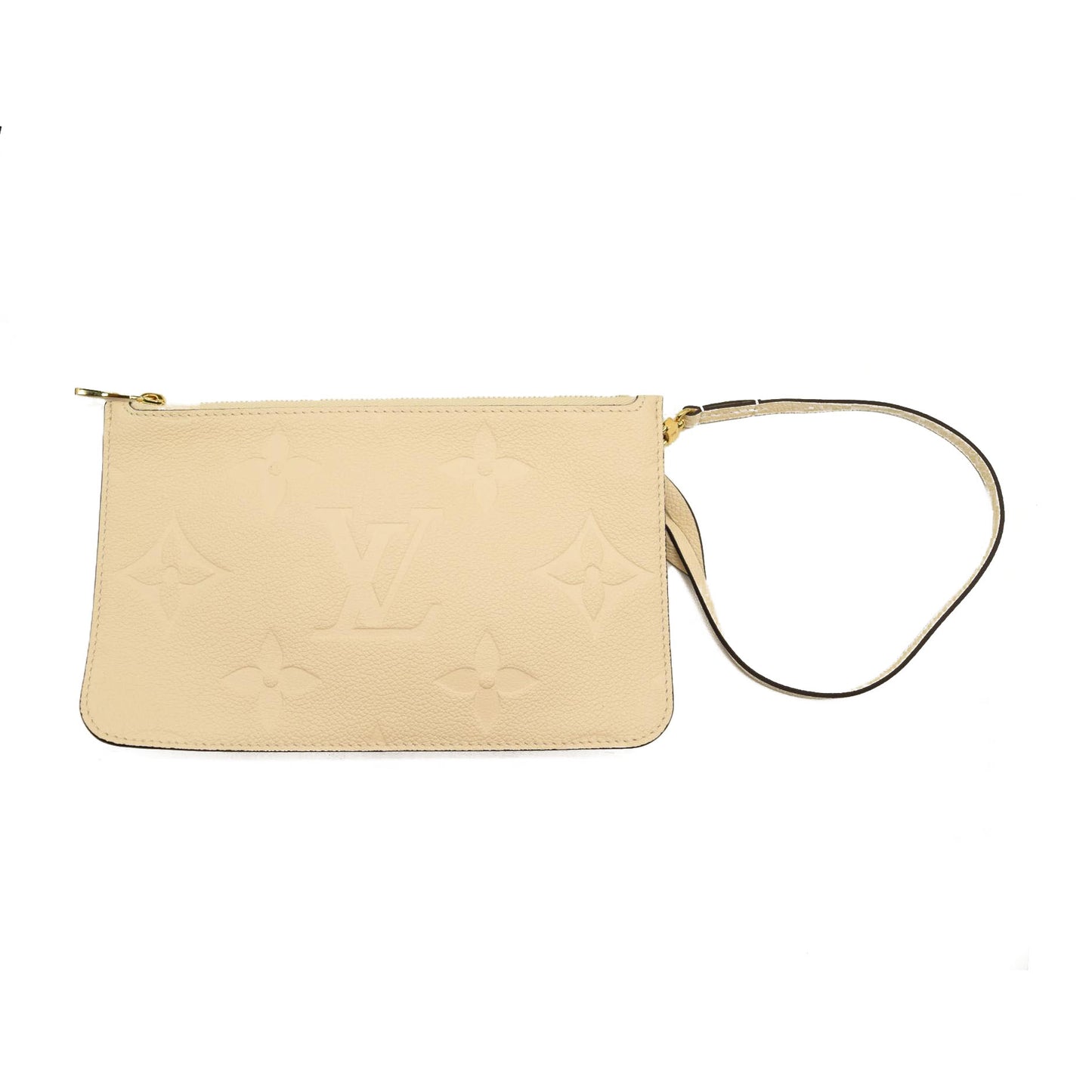 LOUIS VUITTON Empreinte Monogram Giant Neverfull MM Cream