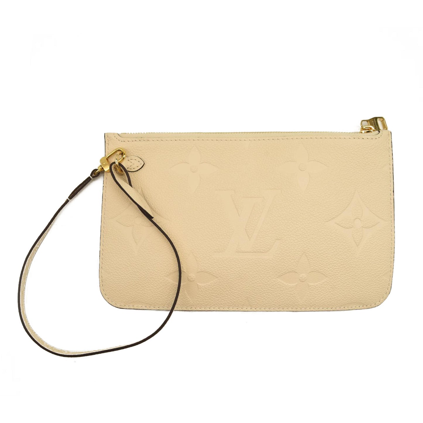 LOUIS VUITTON Empreinte Monogram Giant Neverfull MM Cream