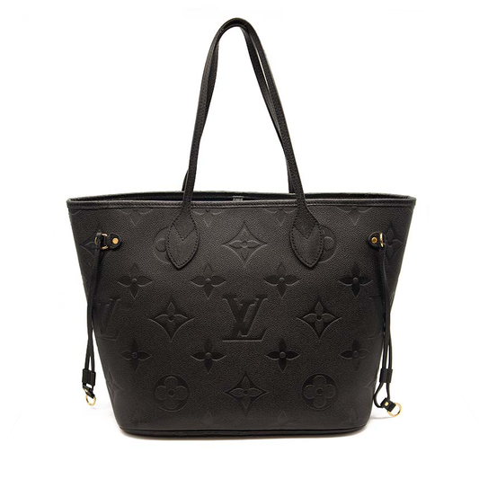 LOUIS VUITTON Empreinte Monogram Giant Neverfull MM Black