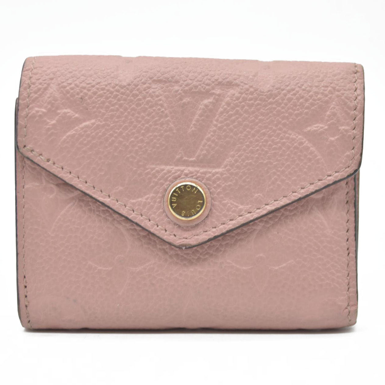 $770 LOUIS VUITTON Monogram Empreinte Zoe Trifold Wallet SP2149