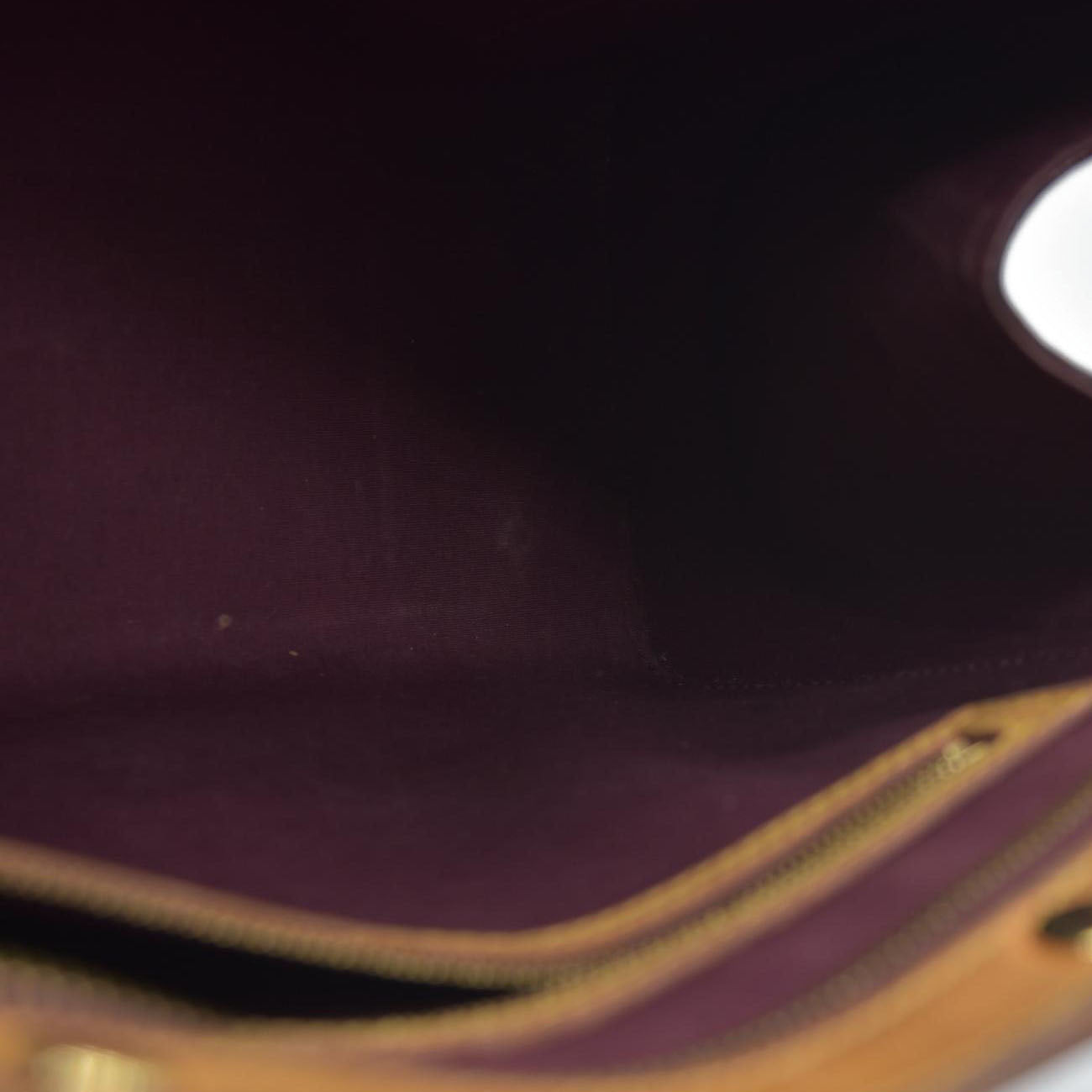 AUCTION $2730 Louis Vuitton  Vernis Brea MM Rouge Fauviste