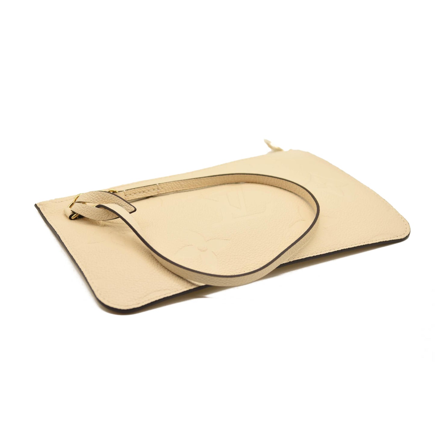 LOUIS VUITTON Empreinte Monogram Giant Neverfull MM Cream