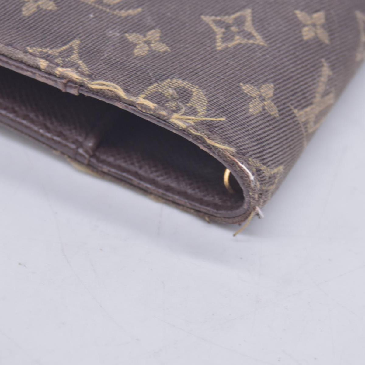 2007 Louis Vuitton Monogram Mini Agenda PM Notebook Cover Brown CA2057 10018466