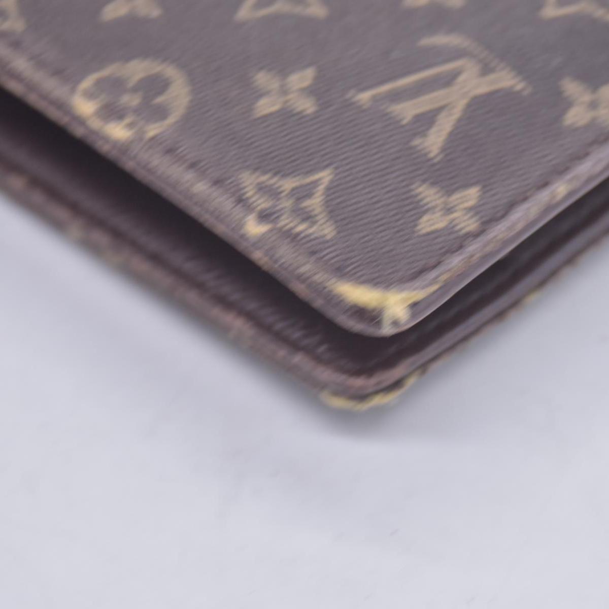 2007 Louis Vuitton Monogram Mini Agenda PM Notebook Cover Brown CA2057 10018466
