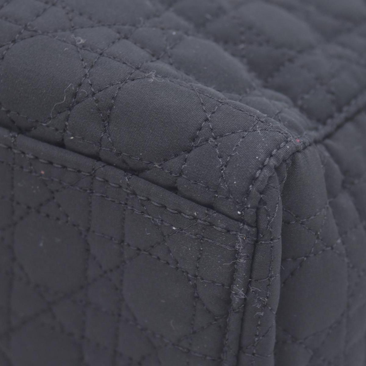 $4900 Christian Dior Nylon Cannage Large Lady Dior Black CONSIGNMENT 10020765