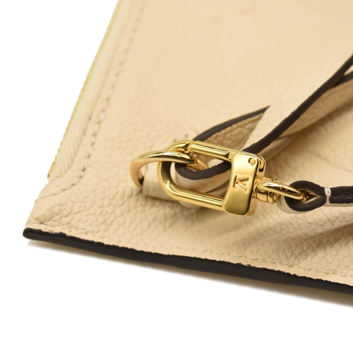 LOUIS VUITTON Empreinte Monogram Giant Neverfull MM Cream