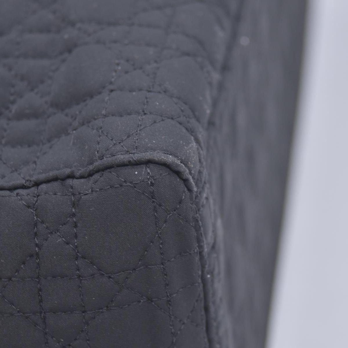 $4900 Christian Dior Nylon Cannage Large Lady Dior Black CONSIGNMENT 10020765