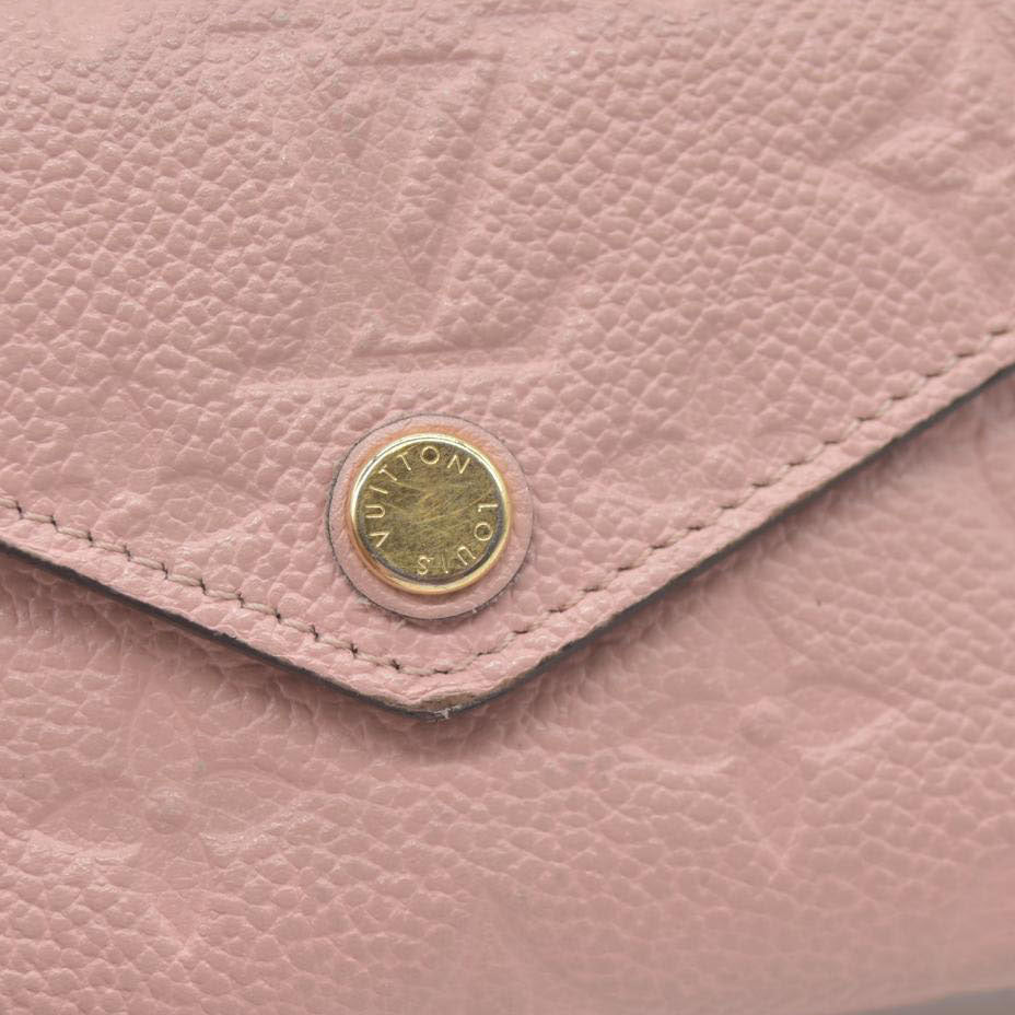 $770 LOUIS VUITTON Monogram Empreinte Zoe Trifold Wallet SP2149