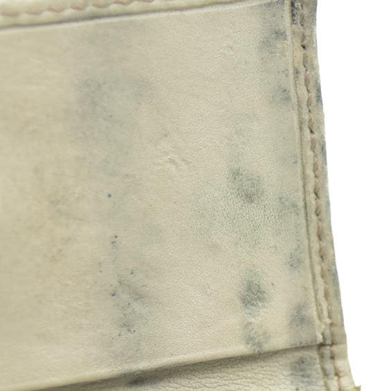 GUCCI Ssima Ribbon GG Logo Leather 6 Rings Key Case Ivory