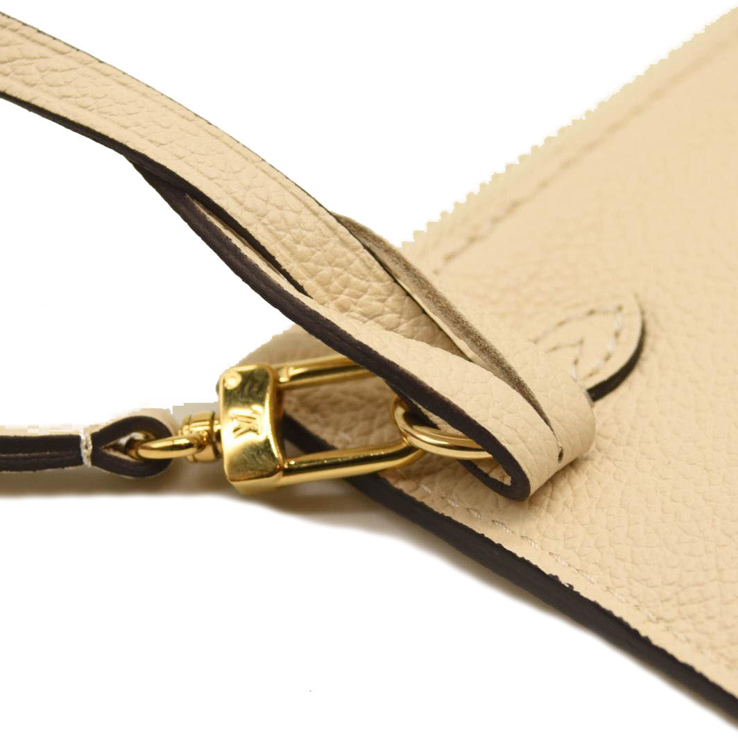 LOUIS VUITTON Empreinte Monogram Giant Neverfull MM Cream