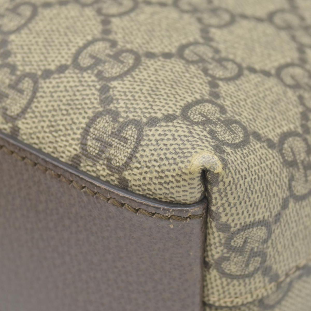 $1850 GG Supreme Monogram Textured Dollar Calfskin Web Small Ophidia Dome Shoulder Bag Beige Ebony New Acero