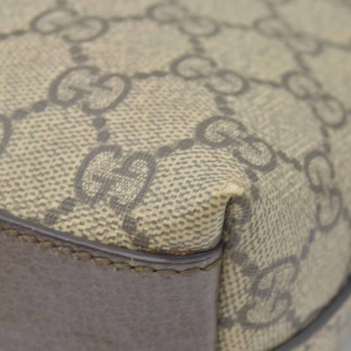 $1850 GG Supreme Monogram Textured Dollar Calfskin Web Small Ophidia Dome Shoulder Bag Beige Ebony New Acero