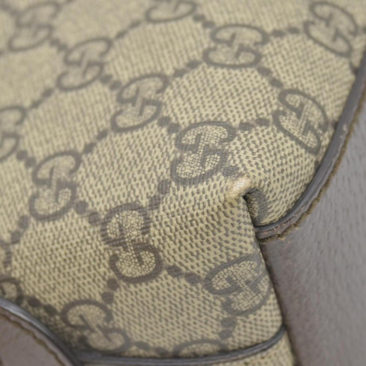 $1850 GG Supreme Monogram Textured Dollar Calfskin Web Small Ophidia Dome Shoulder Bag Beige Ebony New Acero