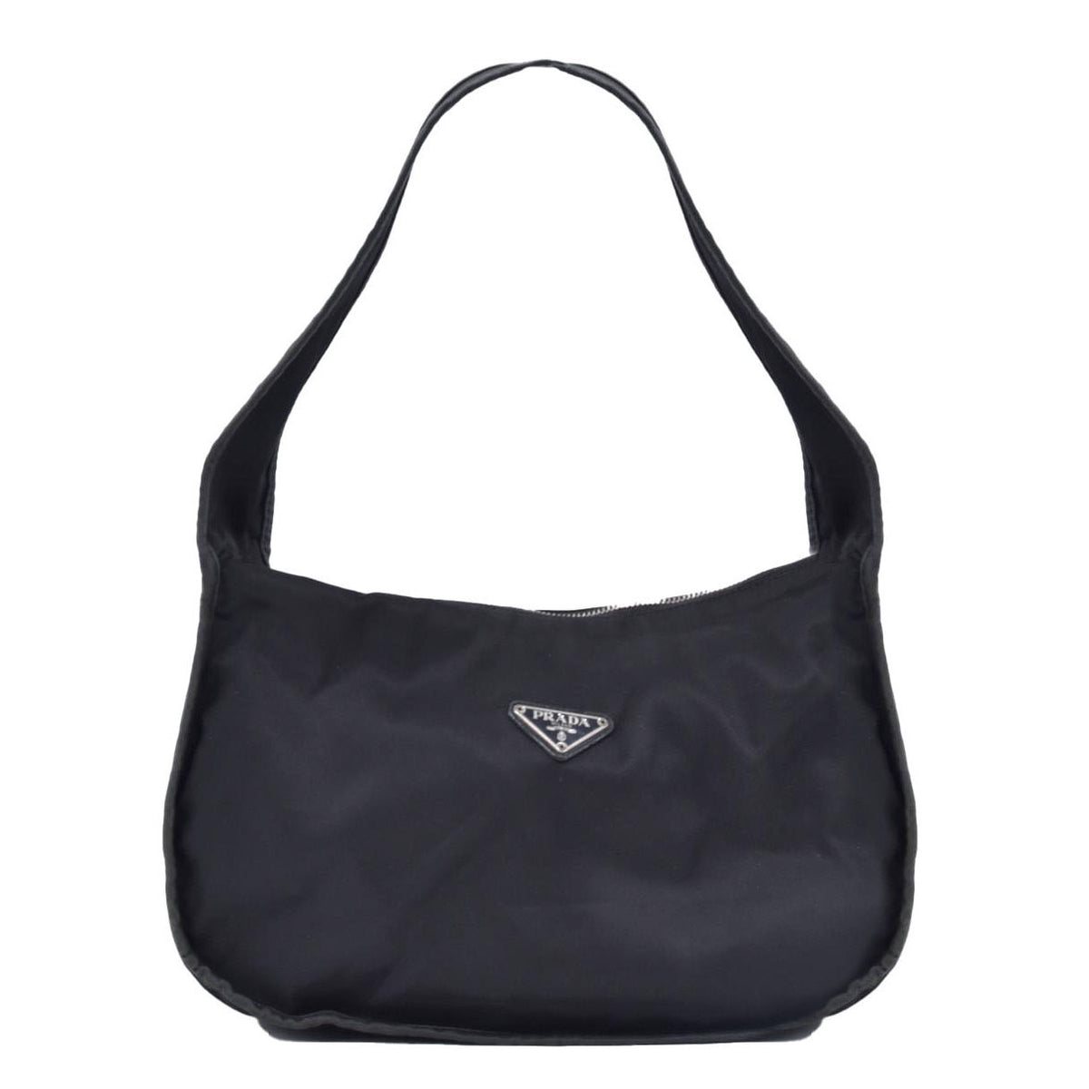 $1390 Vintage Prada Black Nylon Shoulder Bag CONSIGNMENT