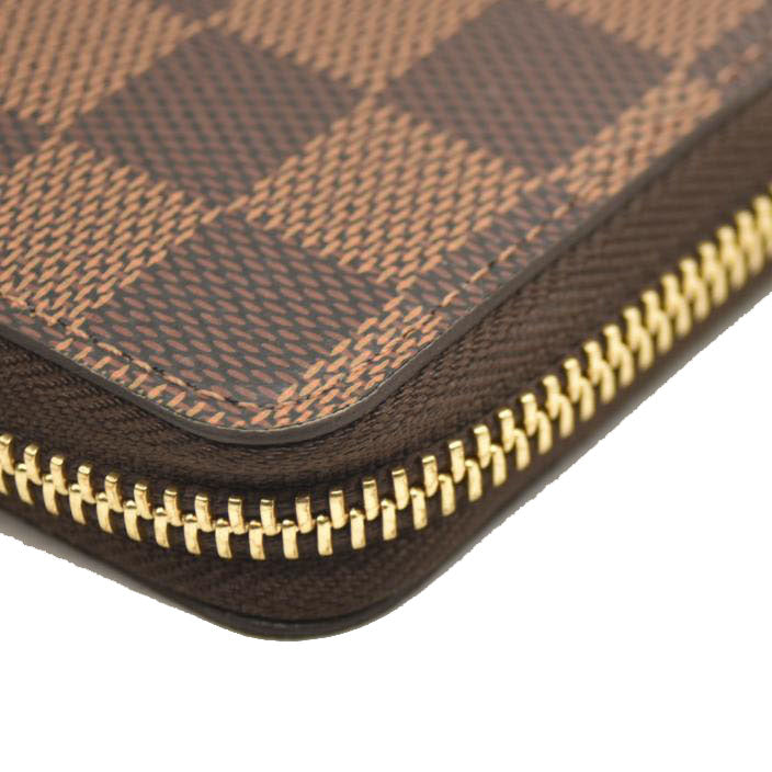 LOUIS VUITTON Damier Ebene Clemence Wallet Cherry