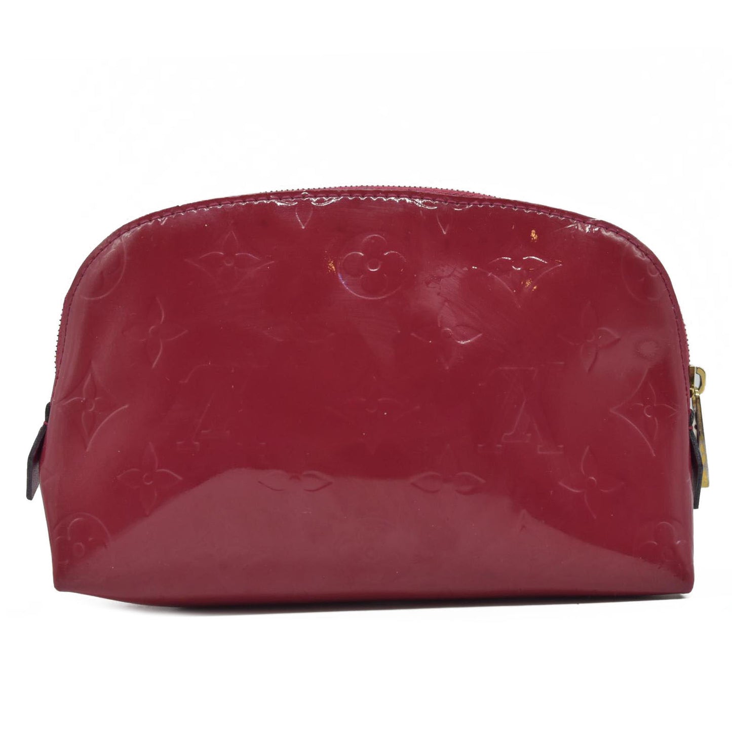 $530 Louis Vuitton Vernis Cosmetic Pouch Pomme D'Amour  CONSIGNMENT