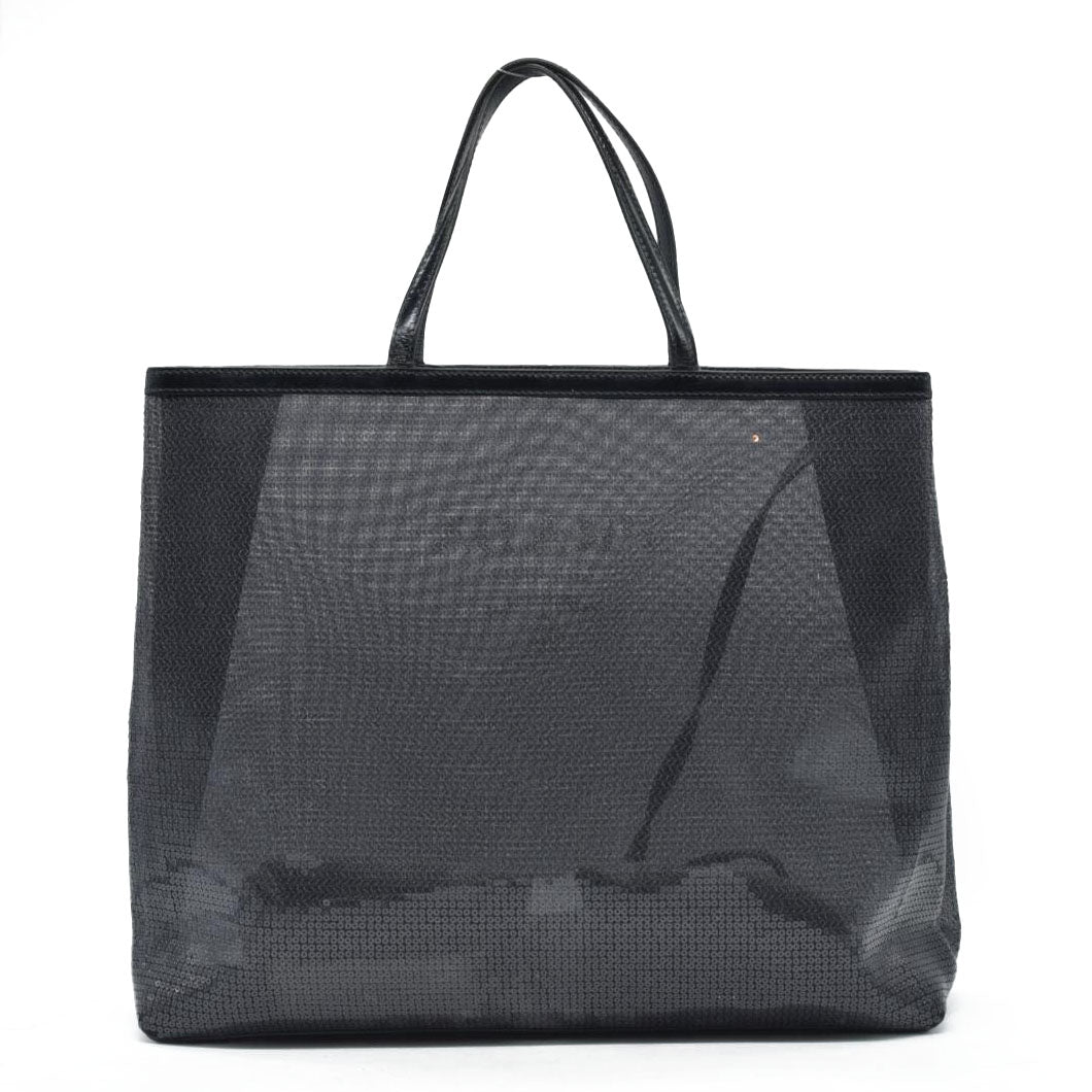 $2100 Prada Enameled Metal Triangle Sequin Tote Bag