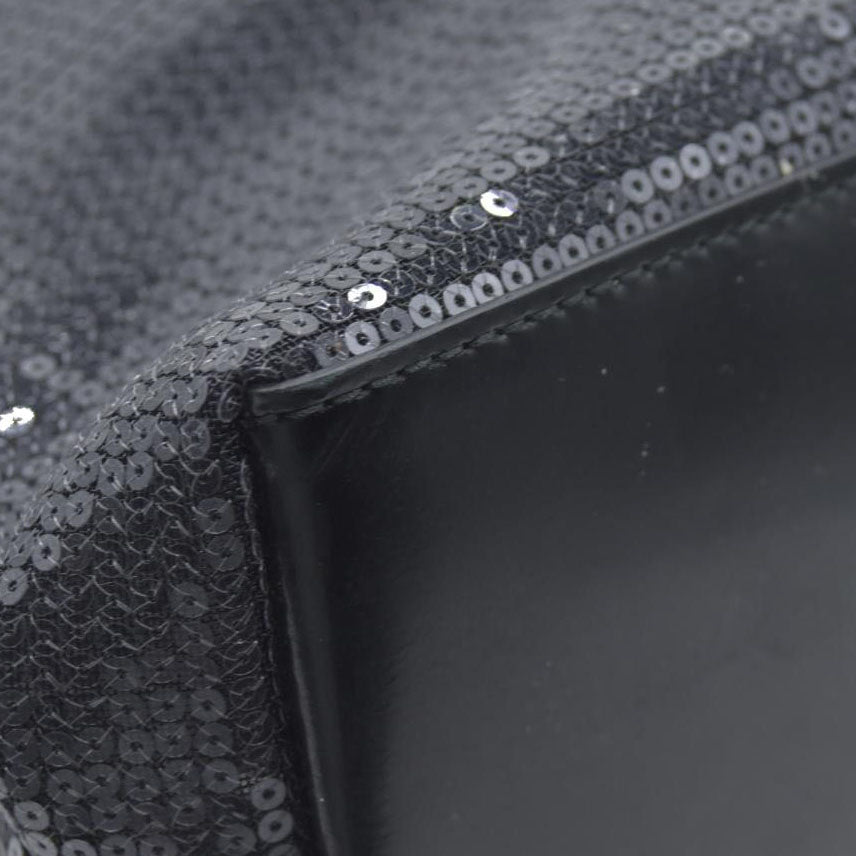$2100 Prada Enameled Metal Triangle Sequin Tote Bag